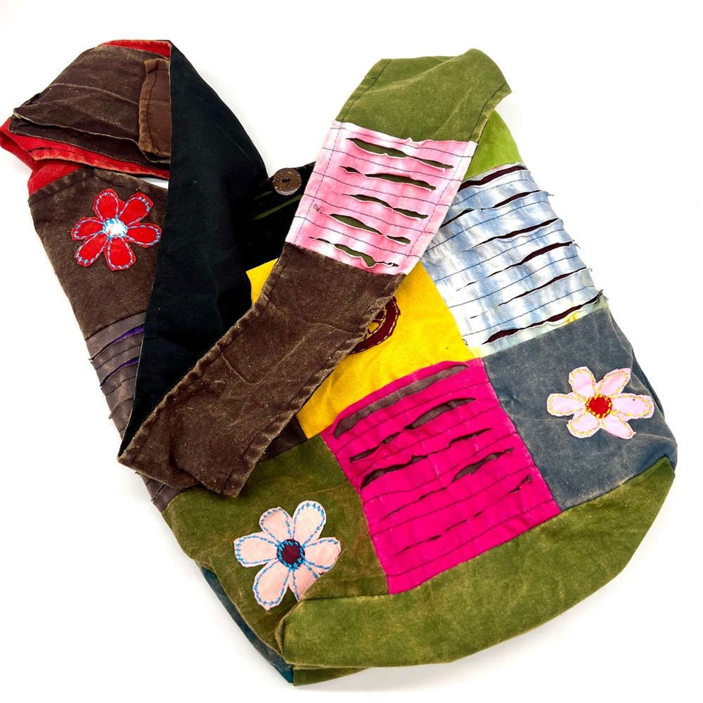 Patchwork Hippie Sling Bag